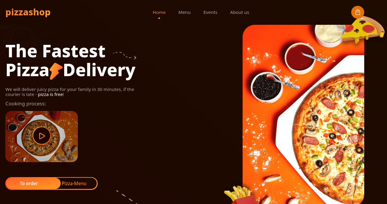 Pizza Landing Preview